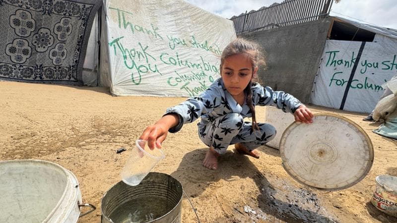 gaza, accordo tra hamas e israele, bambina a gaza