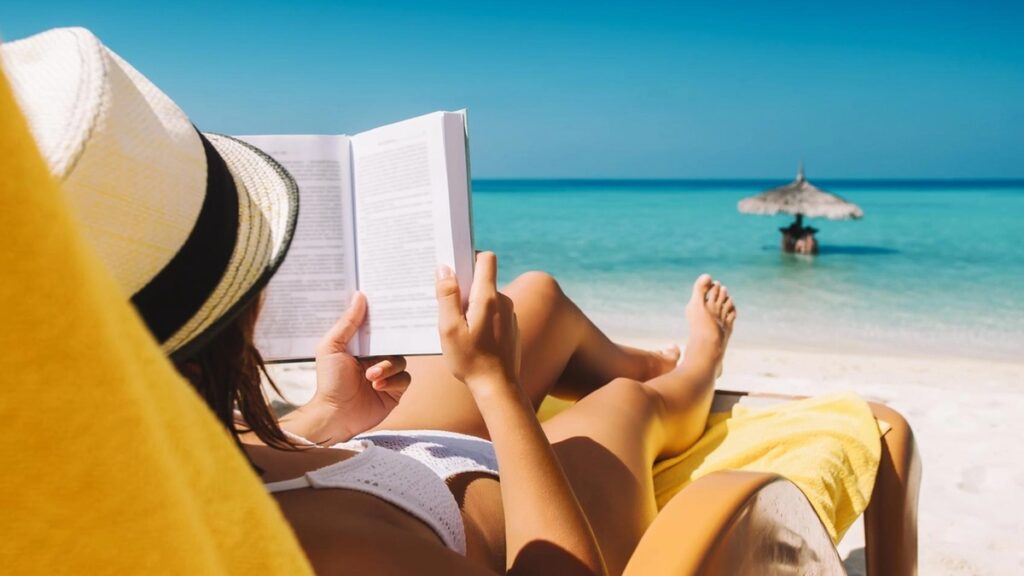 Leggere in spiaggia.
