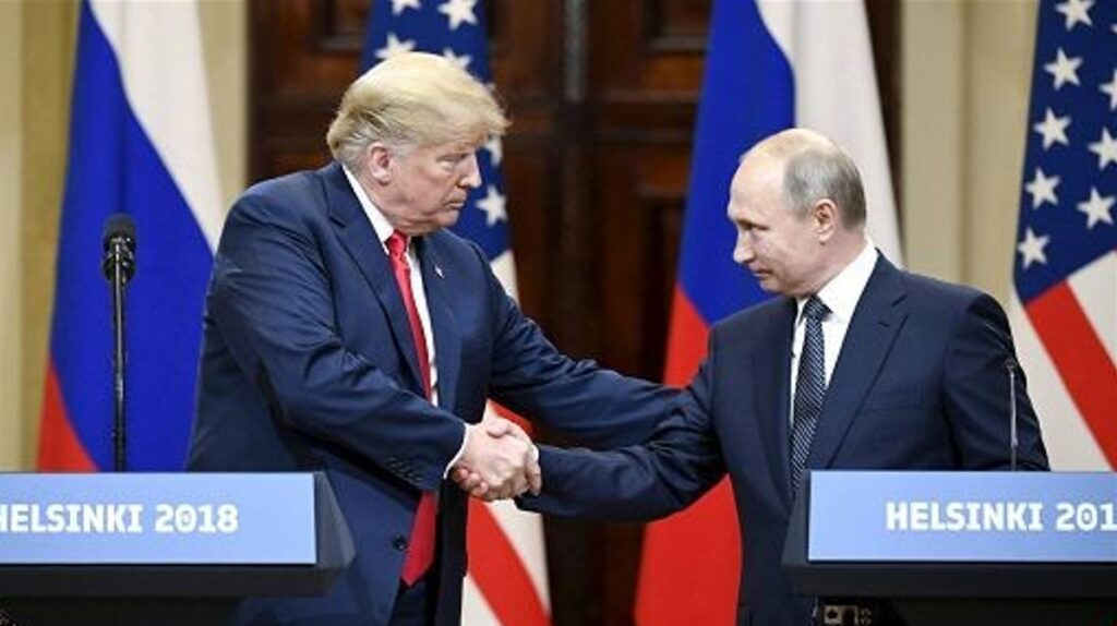Trump e Putin a Helsinki 2018.