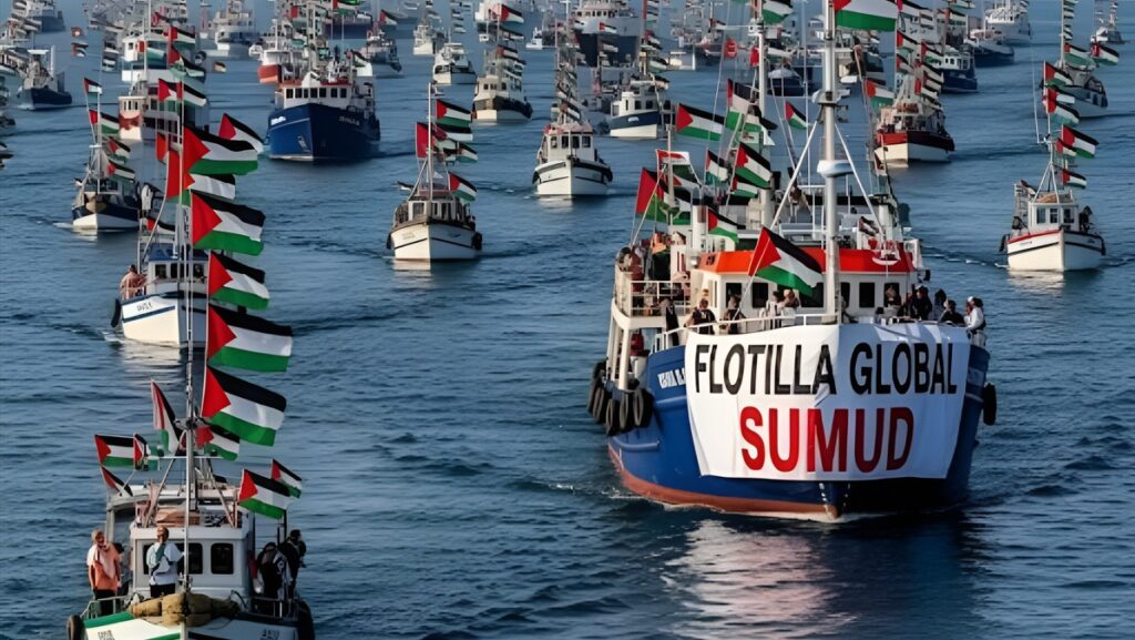 L’esempio attuale della Global Sumud Flotilla.